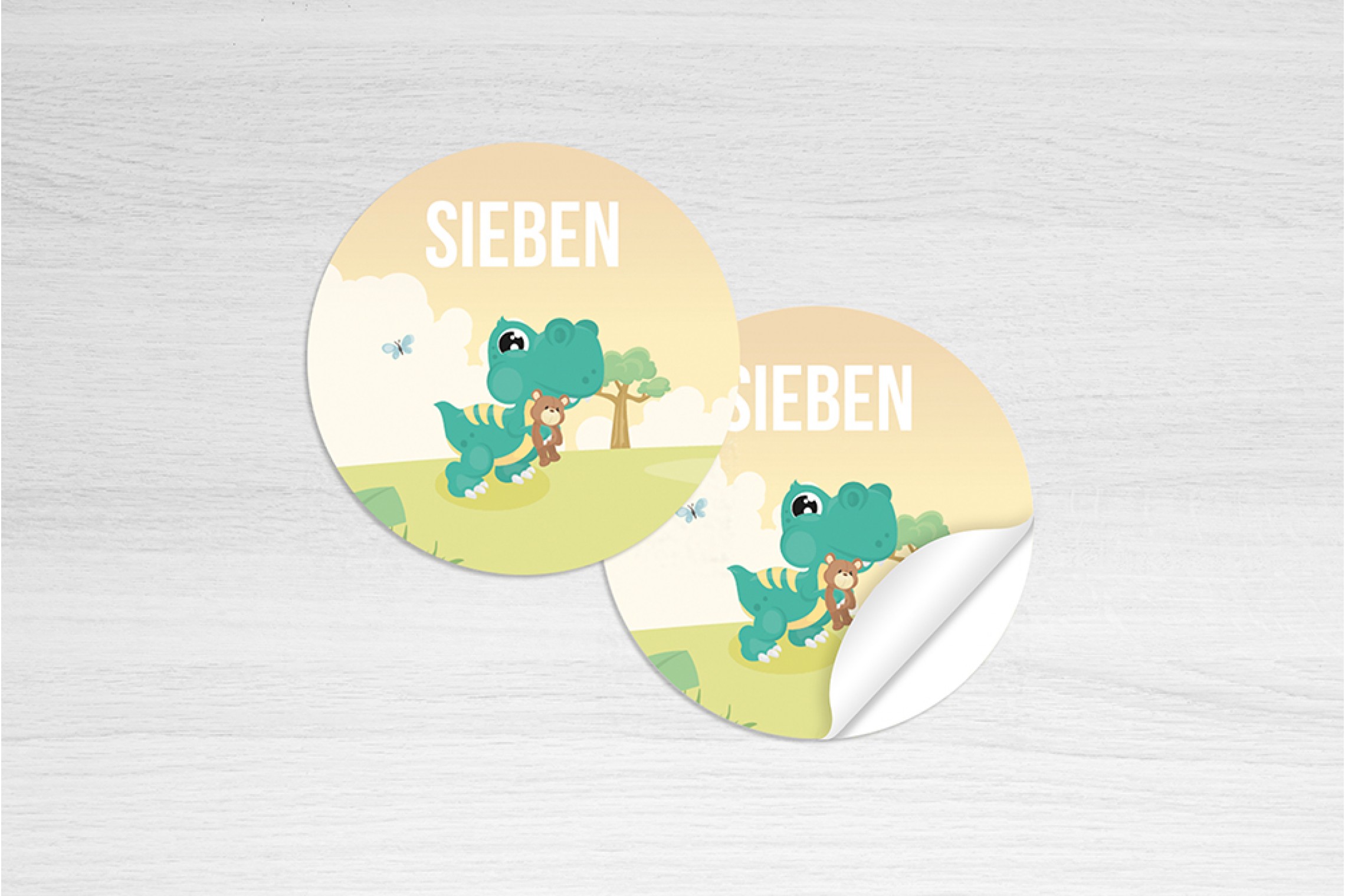 Dino in landschap